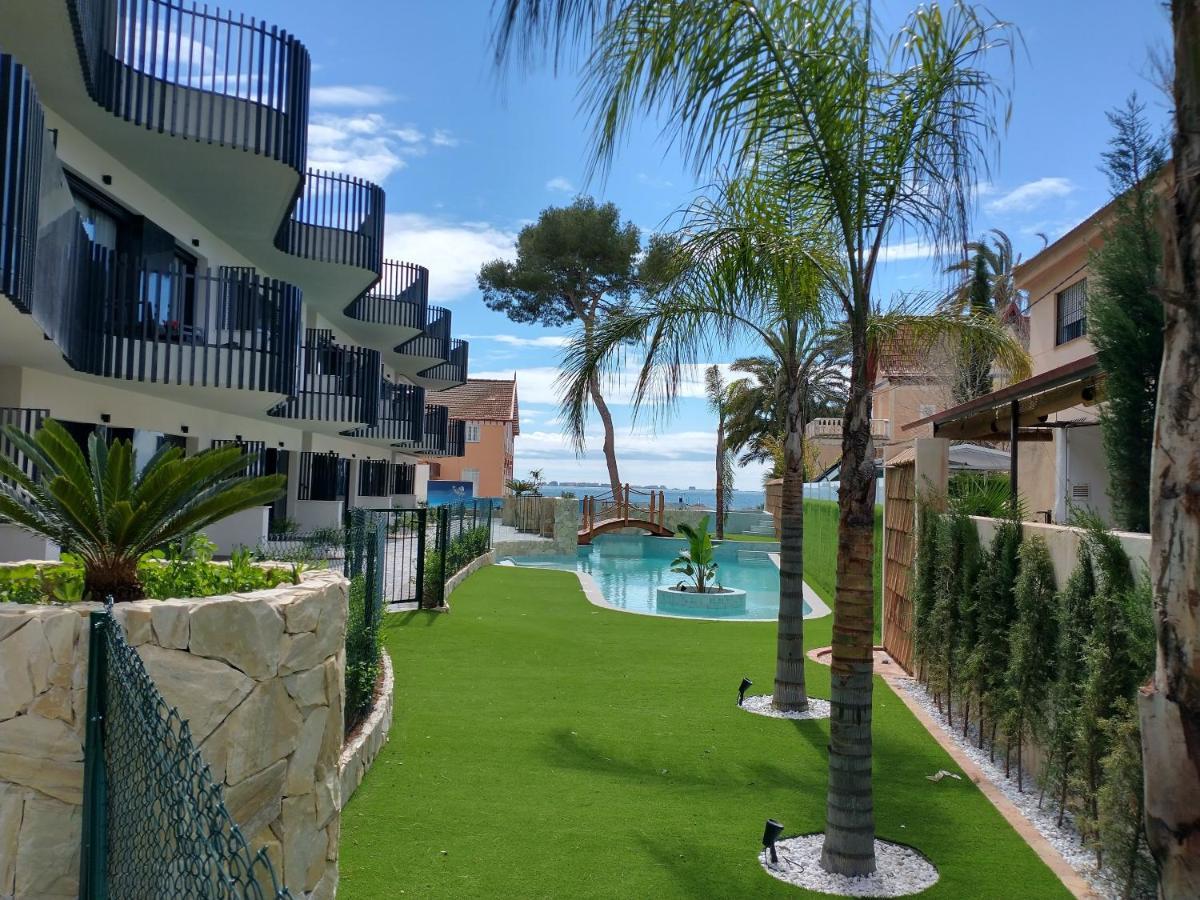 Modern Nieuwbouwappartement Aan Het Strand Van De Mar Menor In Santiago De La Ribera Lo Pagan Ngoại thất bức ảnh